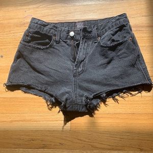BDG black jean shorts